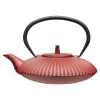 Red Cast Iron Teapot, 600ml