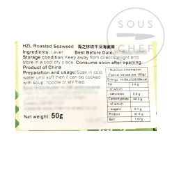 Roasted Seaweed - Laver, 50g