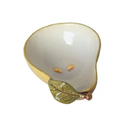 Rockett St George Pear Bowl with Gold Detail, 14x20cm