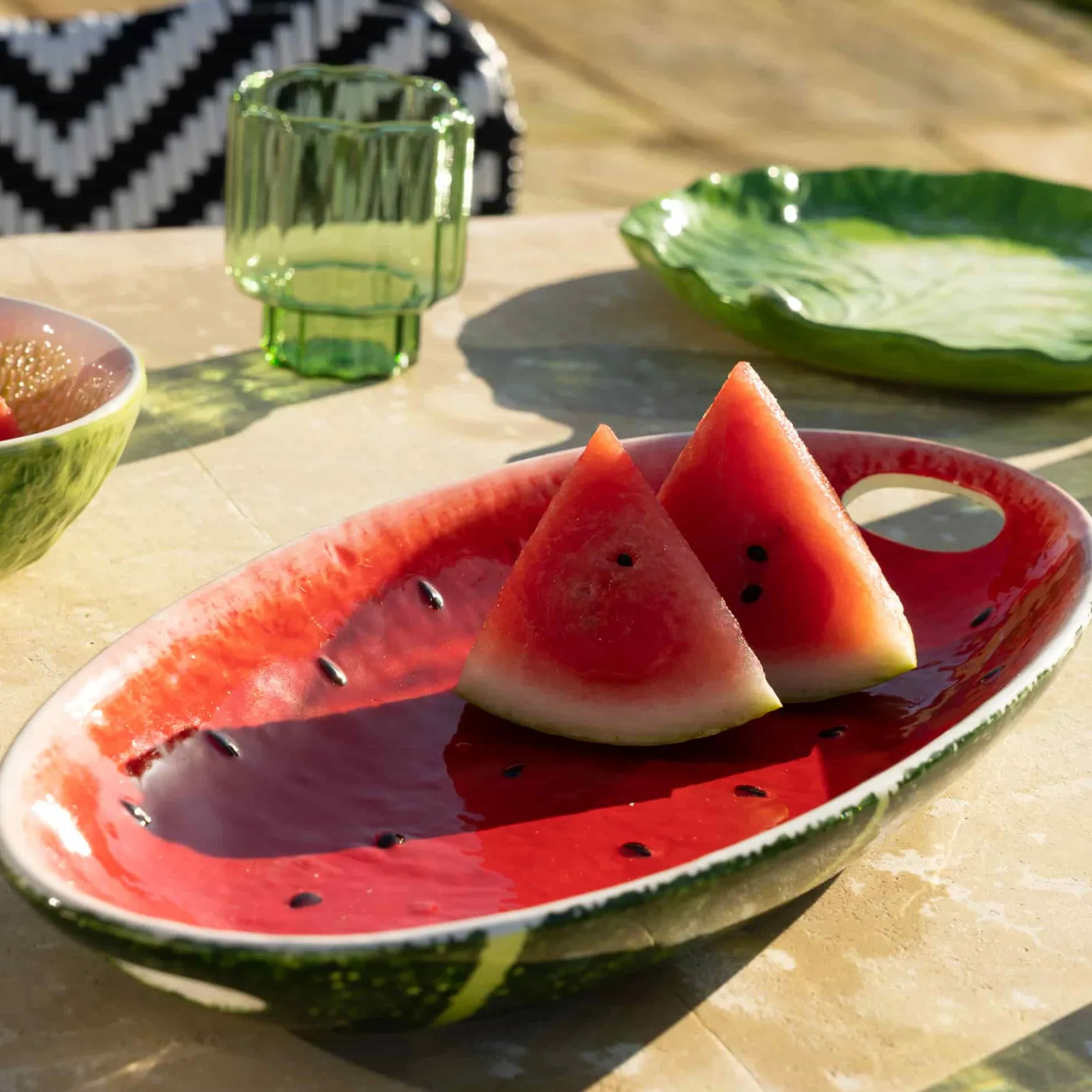 Rockett St George Watermelon Serving Plate, 36.5x18cm