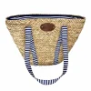 Sac de Plage Riviera Blue Stripe Picnic Tote, 4 Person