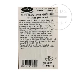 Salami Felino IGP Riserva with Wooden Carving Board, 300g