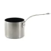Samuel Groves Non-Stick Stainless Steel Straight Sided Milkpan, 14cm