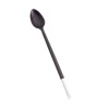 Sarah Petherick Black & White Horn Kitami Long Dessert Spoon, 20cm