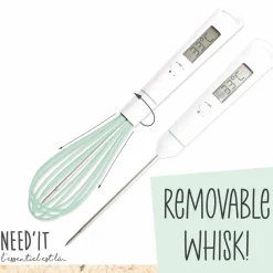 Scrap Cooking Handheld Whisk with Built in Thermometer