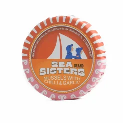 Sea Sisters Tinned Mussels With Chilli & Garlic Oil 110g