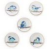 Seikou Porcelain Bird on Branch Chopstick Rests, Set of 5