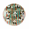 Seikou Porcelain Dancing Pandas Mamezara Garnish Plate, 10cm