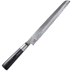 Senzo Twist Damascus Steel VG10 Core Bread Knife, 22cm