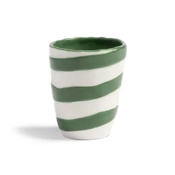Set of 4 Abstract Stripe Tumblers, 10cm