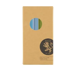 Set of 6 Blue Green Assorted Candles