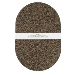 Set of 4 Dash Recycled Oval Placemats, 40cm