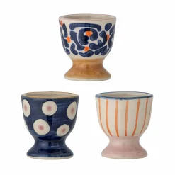 Set of 3 Eviaya Patterned Egg Cups