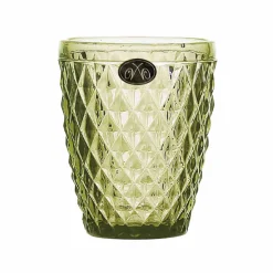 Set of 6 Green Diamond Tumblers, 270ml
