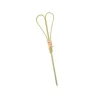 Set of 100 Green Looped Heart Bamboo Skewers, 9cm