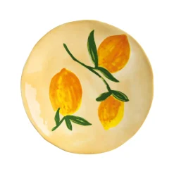 Set of 4 Lemon Side Plates, 16cm