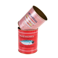 Set of 2 Mackerel & Anchovies Utensil Jars