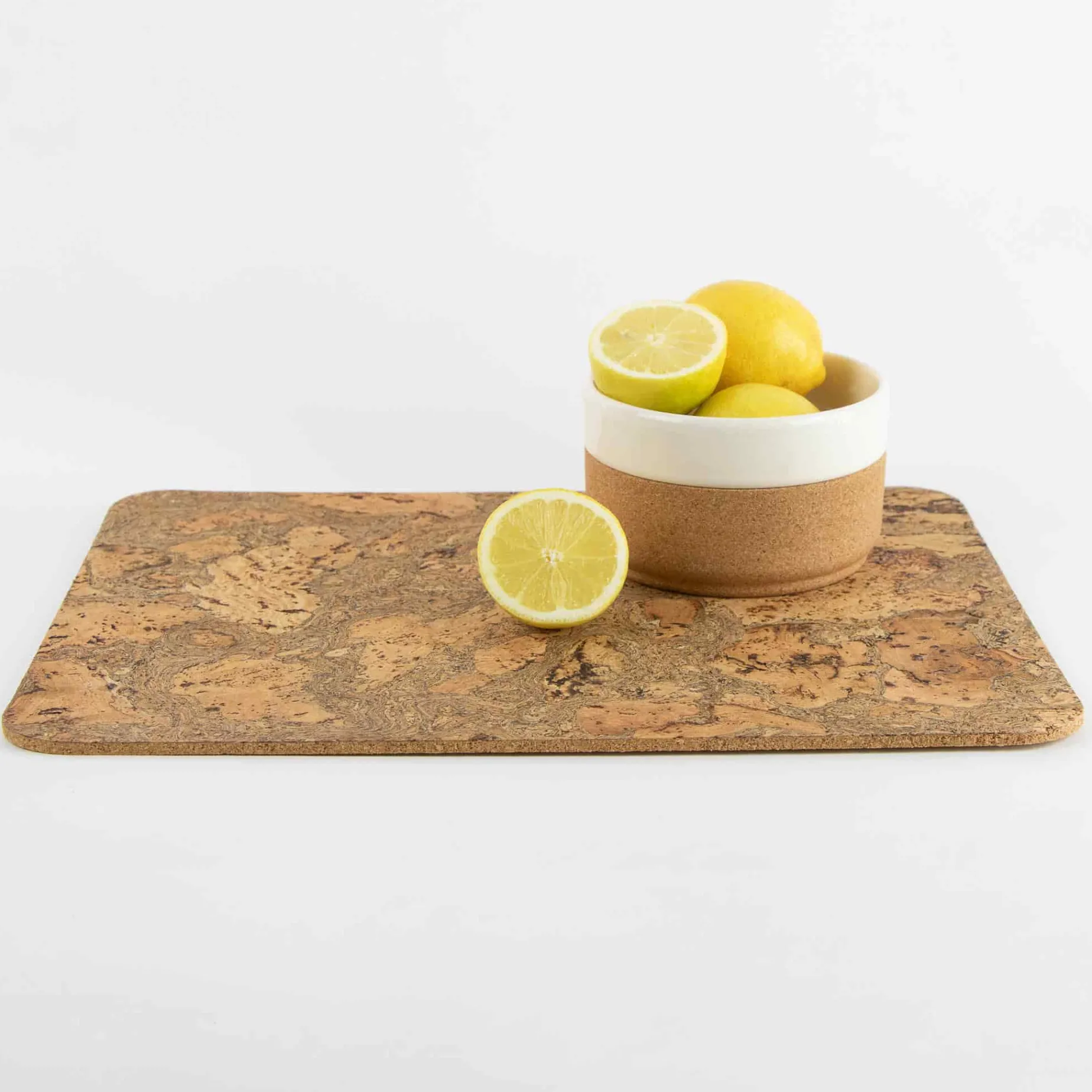 Set of 4 Marbled Cork Rectangle Placemats, 40cm
