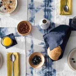 Set of 2 Navy Linen Napkins