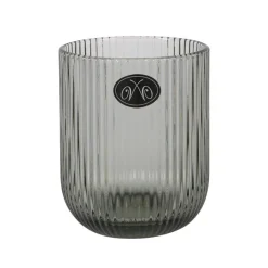 Set of 6 Ribbed Green Tumblers, 270ml