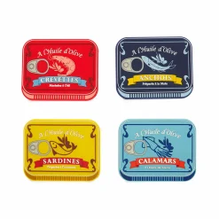 Set of 4 Sea Food Design Coasters