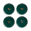 Set of Four Woodland Animal Side Plates, 17cm