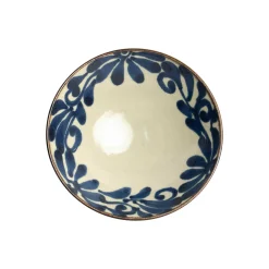 Shibuki Shallow Bowl, Blue, 24cm