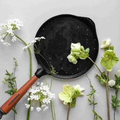 Skeppshult Traditional Cast Iron Pancake Pan, 23cm