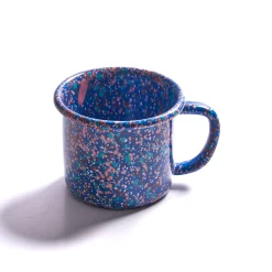 Splatter Fest Enamel Mug Cobalt, Blue, 350ml