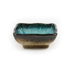 Square Turquoise Dipping Bowl, 7cm