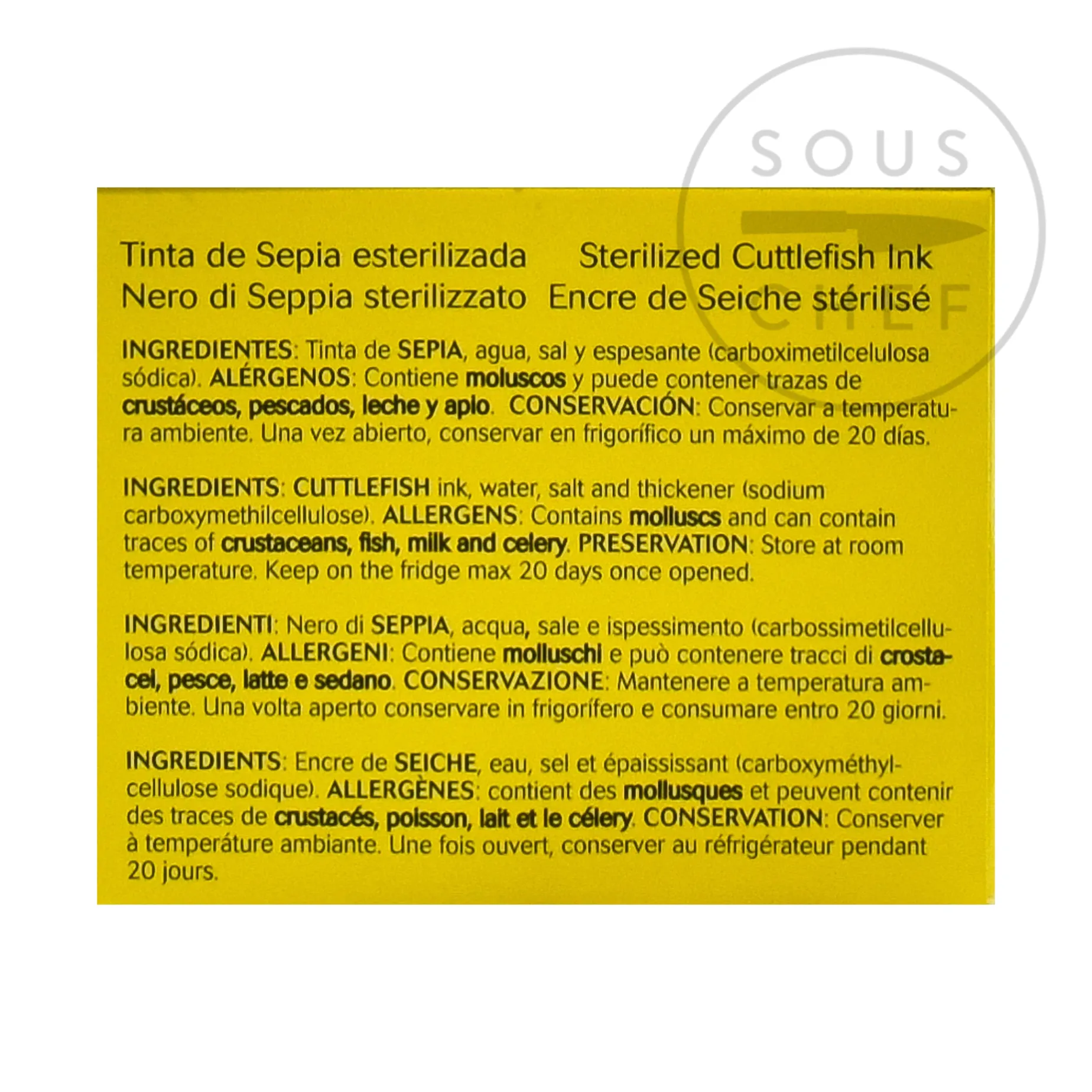 Squid Ink' Sachets - Cuttlefish Ink