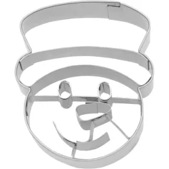 Stainless Steel Snowman Head Cookie Cutter, 6cm