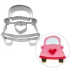 Stainless Steel Wedding Car Cookie Cutter, 6cm