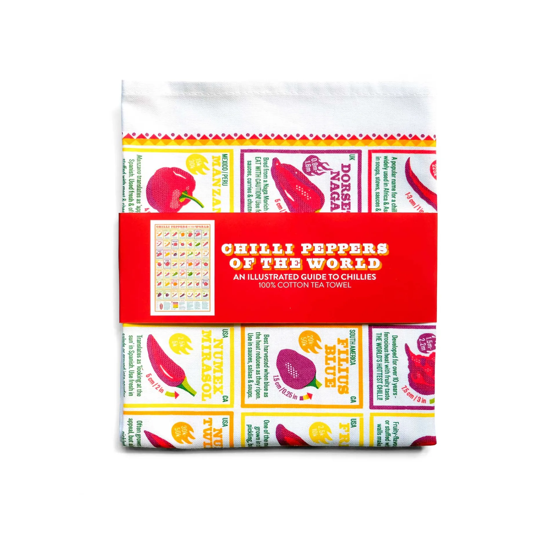 Stuart Gardiner Chilli Peppers of the World Tea Towel