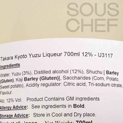 Takara Kyoto Yuzu Liqueur 12%, 700ml