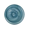 Teal Marble Glass Dinner Plate, 28cm