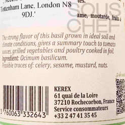 Terre Exotique Chopped Basil, 15g