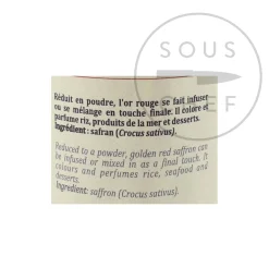 Terre Exotique Saffron Powder, 0.5g