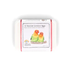 The Chocolate Detective 12 Rainbow Lovebird Chocolate Eggs, 150g