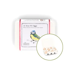 The Chocolate Detective 12 Blue Tit Chocolate Eggs, 150g