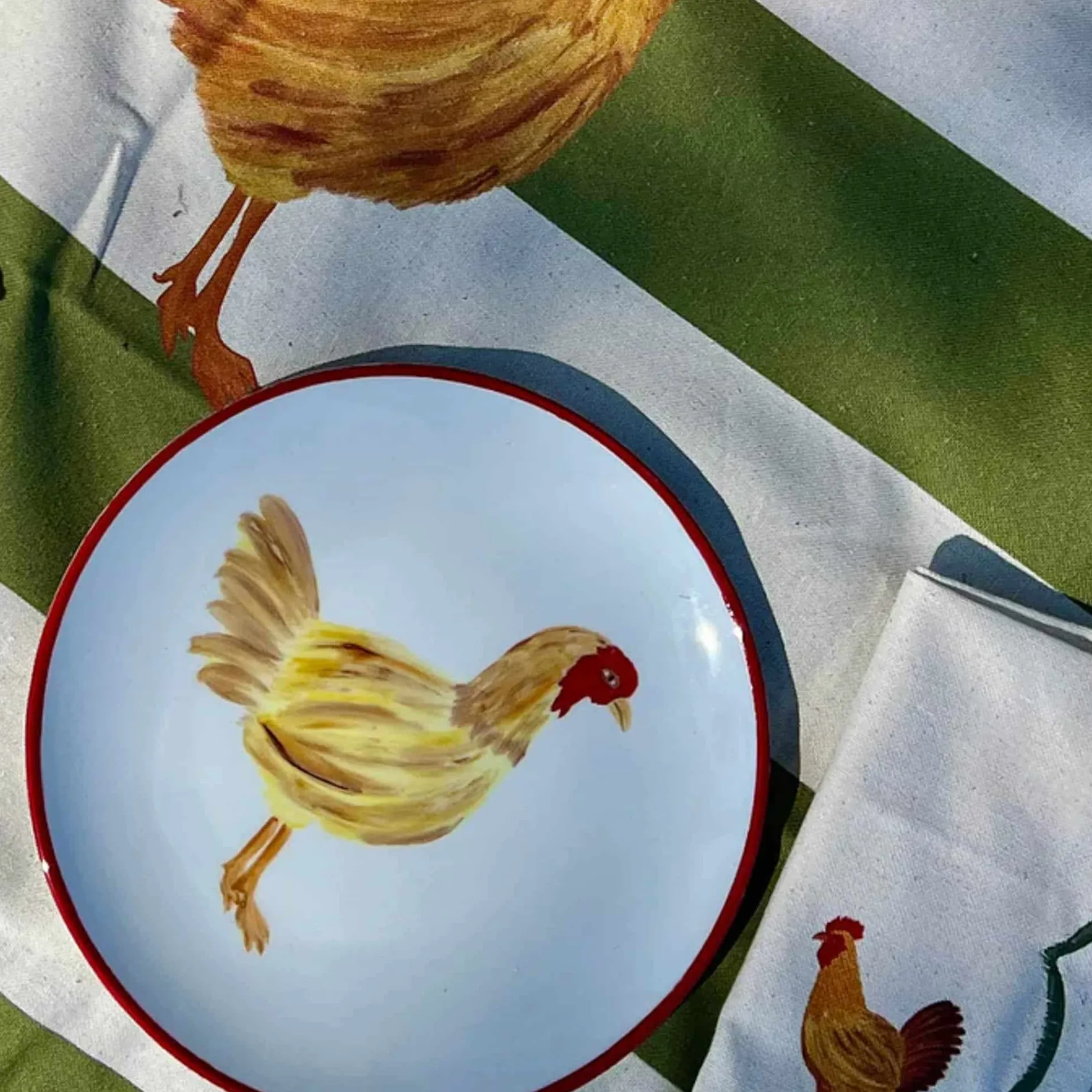 The Platera Menchu Chicken Porcelain Side Plate, 21cm