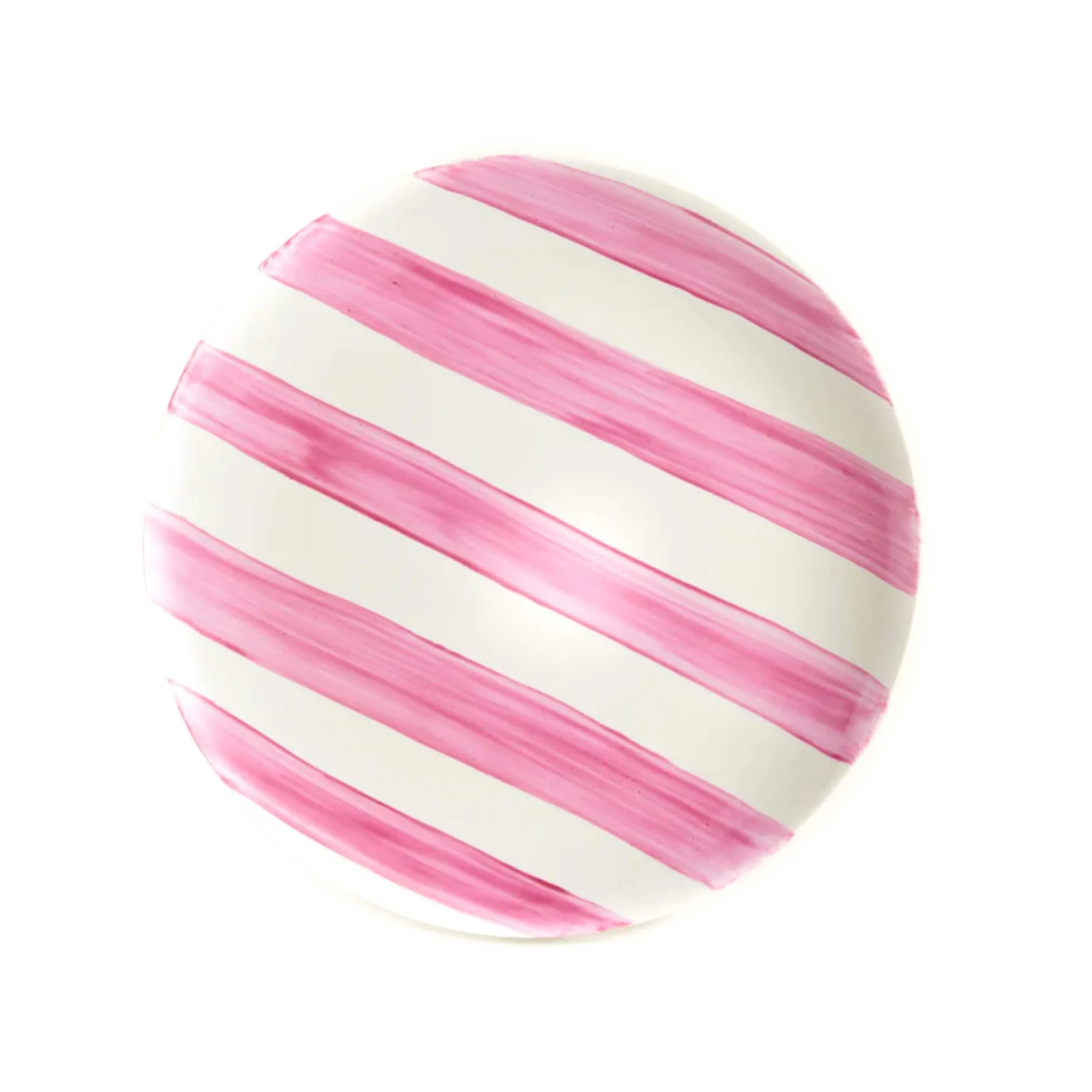 The Platera Pink Stripe Porcelain Dinner Plate, 27.5cm