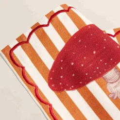 The Platera Striped Amanita Mushroom Cotton Placemat