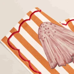 The Platera Striped Mushroom Cotton Placemat
