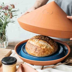 The Spring Oven, Blue Glazed Terracotta