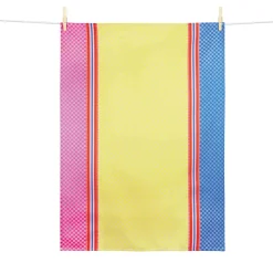 Tissage Moutet Bright Colourblock French French Jacquard Tea Towel