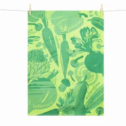 Tissage Moutet Vegetables French Jacquard Tea Towel