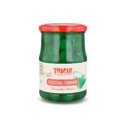 Toschi Green Cocktail Cherries, 630g