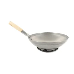 Traditional Round-Base Carbon Steel Wok