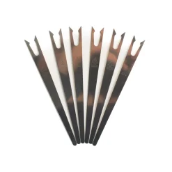 Triangle Set of 6 Stainless Steel Antipasti Forks
